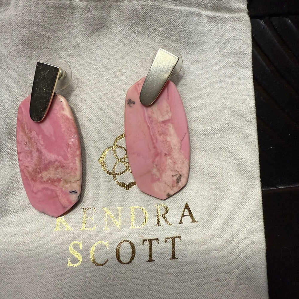 Kendra Scott Pink Stone Earrings